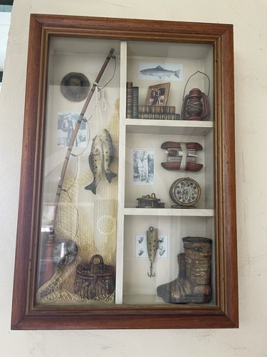 Maquette vitrine déco pêche
